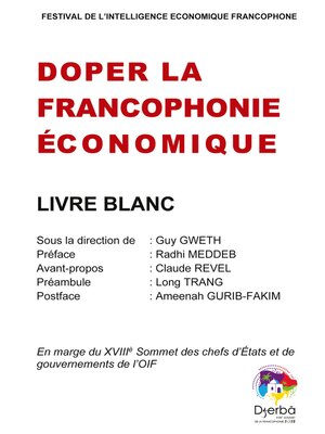 cover image of Doper la Francophonie économique